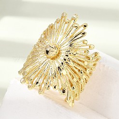 Brass Cuff Open Rings&nbsp;RJEW-D346-02G