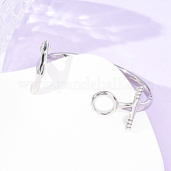 316 Surgical Stainless Steel Cuff Bangles&nbsp;BJEW-C142-10AS