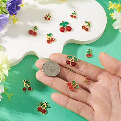 12Pcs 12 Styles 304 Stainless Steel Enamel Charms&nbsp;STAS-TA0003-33
