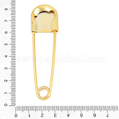 Alloy Extra Large Safety Pin Brooches&nbsp;PALLOY-P333-01G
