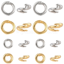 10Pcs 2 Colors Brass Open Jump Rings&nbsp;KK-YW0003-99A