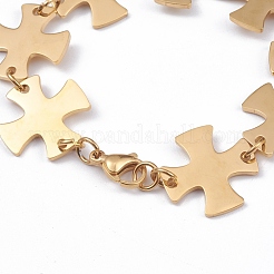 304 Stainless Steel Link Chain Bracelets&nbsp;BJEW-G582-49G