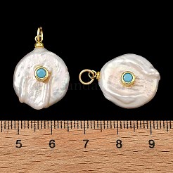Natural Baroque Keshi Pearl Pendants&nbsp;PALLOY-JF05957