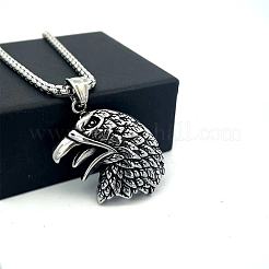 Men's Hip-Hop Eagle Pendant 304 Stainless Steel Vintage Punk Necklaces&nbsp;IJ6091