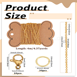 DIY Brass Cable Chains Necklaces/Bracelets Making Kits&nbsp;DIY-LP0005-54