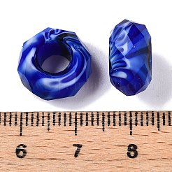 Two Tone Glass European Beads&nbsp;GDA009-M