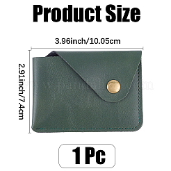1Pc Rectangle PU Leather Credit Card Wallets for Women Men&nbsp;AJEW-CL0001-99A