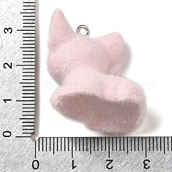 Flocky Resin Pendants&nbsp;LS-RESI-E059-08A