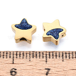304 Stainless Steel & Enamel Beads&nbsp;STAS-T074-17G