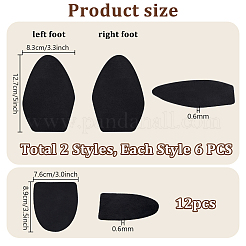 24Pcs 3 Styles Polyester Sole Replacement&nbsp;FIND-PH0060-04