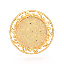Adjustable Alloy & Iron Bezel Cup Ring Base with Rotatable Tray&nbsp;MAK-T012-12G