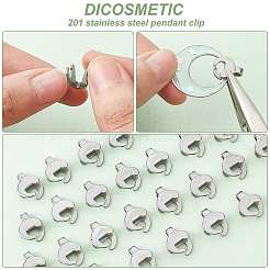 100Pcs 201 Stainless Steel Pendant Bails&nbsp;STAS-DC0012-47