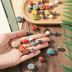 30Pcs Handmade Porcelain Beads&nbsp;PORC-TA0001-79