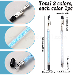 2Pcs Iron and PVC and Acrylic Alligator Memo Clips&nbsp;FIND-SC0011-26B