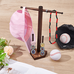Baseball PineWood Championship Ring Organizer Display Tower Stands&nbsp;RDIS-WH0001-41