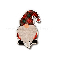Christmas Single Face Printed Wood Big Pendants&nbsp;WOOD-H102-01C