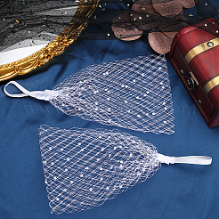 Polyester Mesh Veil Headband&nbsp;OHAR-WH0015-29B