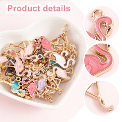 42Pcs 7 Colors Alloy Enamel Pendants&nbsp;FIND-PH0007-99