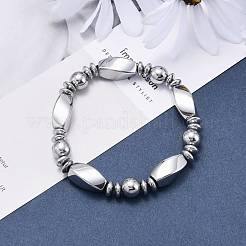 Non-magnetic Synthetic Hematite Stretchy Bracelets&nbsp;BJEW-K001-03A
