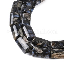 Natural Glaucophane Beads Strands&nbsp;G-C141-G01-01