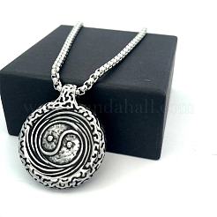 304 Stainless Steel Yin-yang Pendant Necklaces for Men&nbsp;VP1359