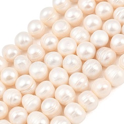 Natural Cultured Freshwater Pearl Beads Strands&nbsp;PEAR-D003-01C-05