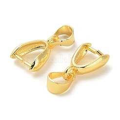 Rack Plating Brass Snap on Bails&nbsp;KK-R211-05G