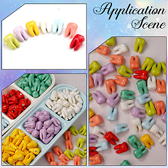 48Pcs 8 Colors Handmade Porcelain Beads&nbsp;PORC-SC0001-58