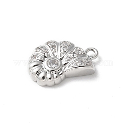 Brass Micro Pave Cubic Zirconia Pendants&nbsp;KK-P290-48P