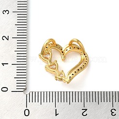 Brass Micro Pave Cubic Zirconia Pendants&nbsp;KK-M099-09G