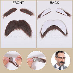 Cloth Eyebrows and Beards for Cosplay Costume Supplies&nbsp;DIY-WH0542-54B