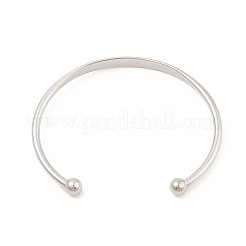 304 Stainless Steel Cuff Bangles for Women&nbsp;BJEW-K252-06P