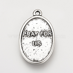 Tibetan Style Alloy Pendants&nbsp;X-TIBE-Q078-09AS-RS