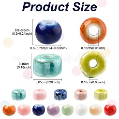 Handmade Porcelain Beads&nbsp;PORC-YW0001-72