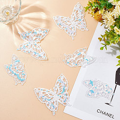 12Pcs 2 Style Butterfly Laser Effect Sequin Appliques&nbsp;PATC-GF0001-10
