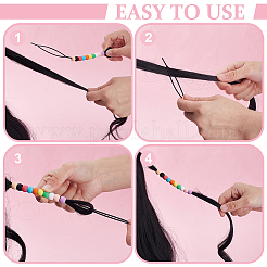 Rainbow Color Kit Hair Fascinators Set&nbsp;OHAR-WH0001-29