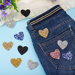 Polyester Hotfix Rhinestone Iron on Patches Applique Patch&nbsp;FIND-TA0002-53C