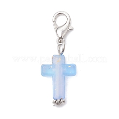 Plastic Cross Pendant Decorations&nbsp;HJEW-JM04519