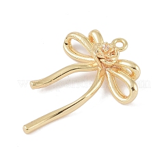Brass Micro Pave Clear Cubic Zirconia Pendants&nbsp;KK-U008-03A-G