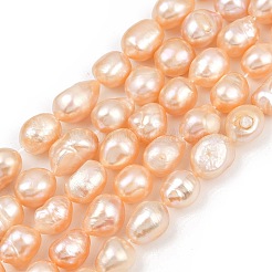 Natural Cultured Freshwater Pearl Beads Strands&nbsp;PEAR-P064-20K-04C-01