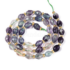 Natural Colorful Fluorite Beads Strands&nbsp;G-N342-35-8x6-11