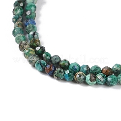 Natural Chrysocolla and Lapis Lazuli Beads Strands&nbsp;X-G-P542-A03-02