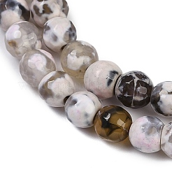 Natural Fire Crackle Agate Beads Strands&nbsp;G-C082-A01-43