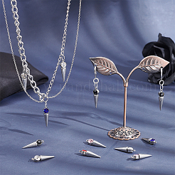 30Pcs 5 Colors 202 Stainless Steel Pendants&nbsp;STAS-UN0049-61