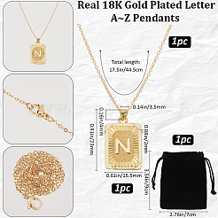 1Pc Brass Pendants&nbsp;NJEW-BBC0001-18N