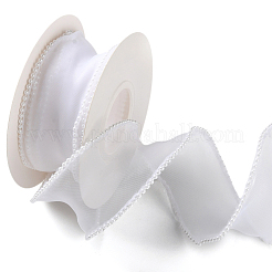 4Rolls ABS Pearl Edged Mesh Ribbon for Bowknot Making&nbsp;OCOR-CY0002-44B
