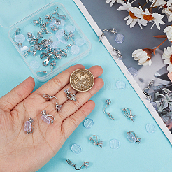 32Pcs Brass Clip-on Earring Findings&nbsp;KK-SP0001-26P