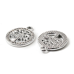 UV Plating Alloy Rhinestone Pendants&nbsp;FIND-A054-08P