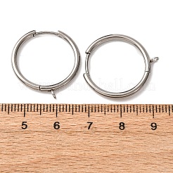 201 Stainless Steel Hoop Earring Findings&nbsp;STAS-D379-06A-P