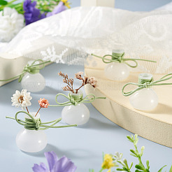 5Pcs Miniature Glass Vase Bottles with Polyester Cord&nbsp;AJEW-TAC00056